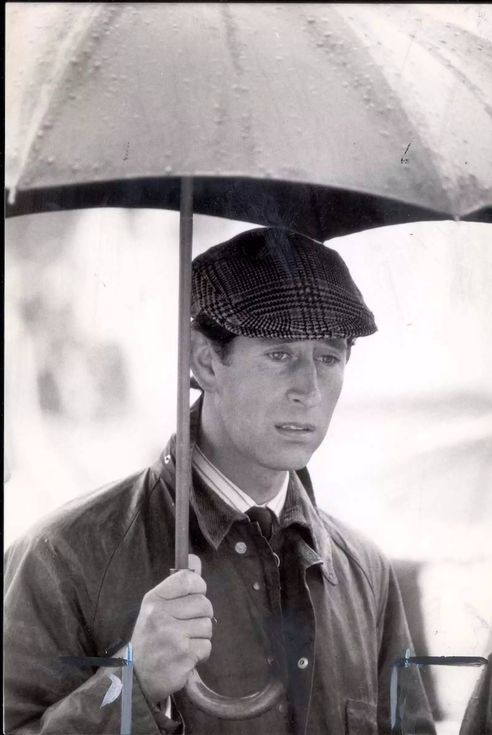 Prince Of Wales - 21st September 1983 Prince Charles In Rain At Dairy Farming National Park Culture Centre At Stunleigh Warks....royalty