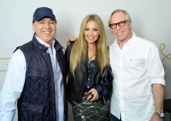 Thalía y Tommy acompañaron a Hilfiger en su día especial en el Fashion Week.