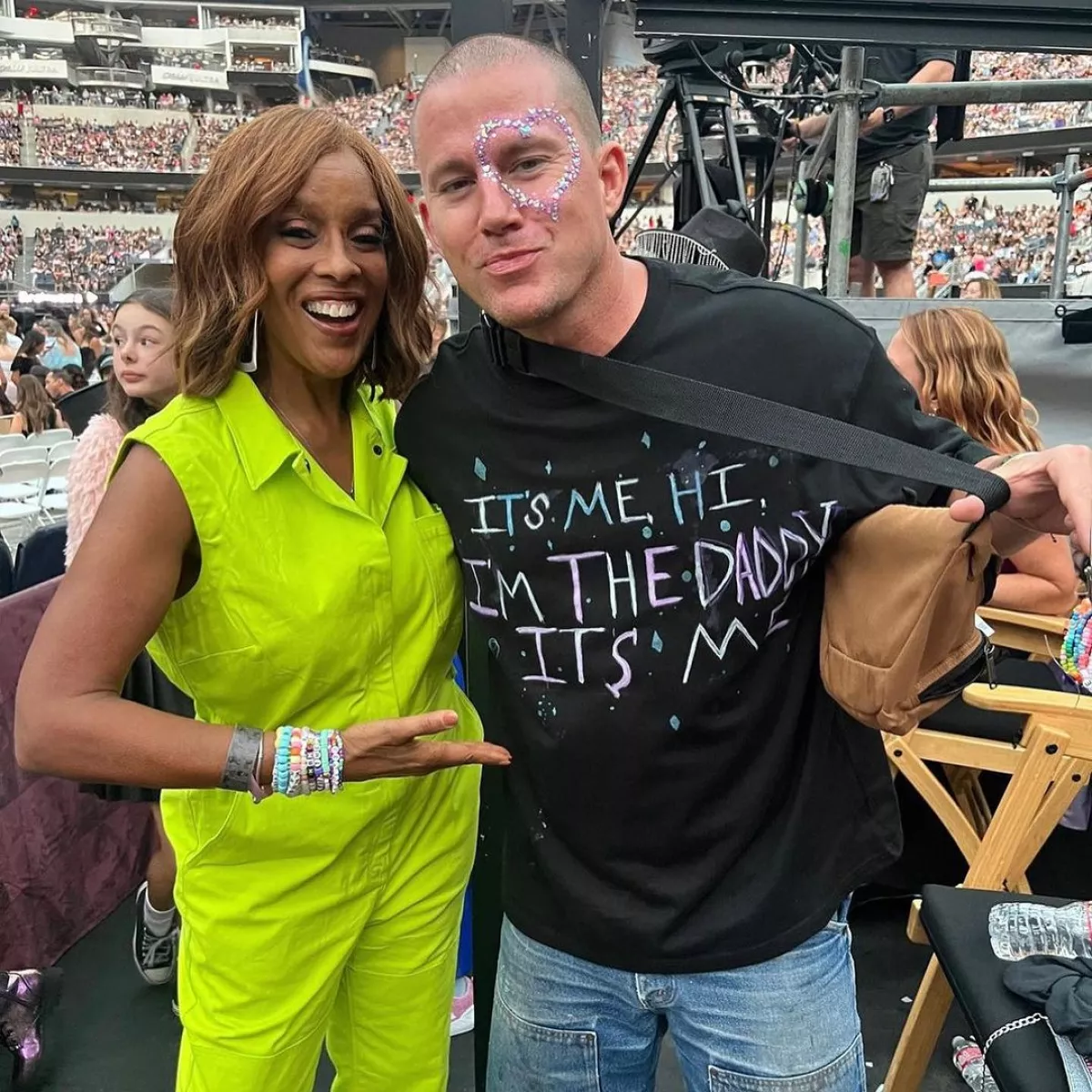 Gayle King y Channing Tatum en The Eras Tour.