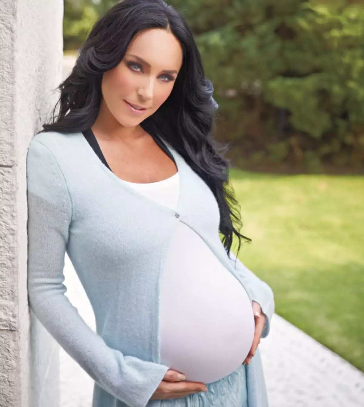 Inés lució muy guapa durante su embarazo.