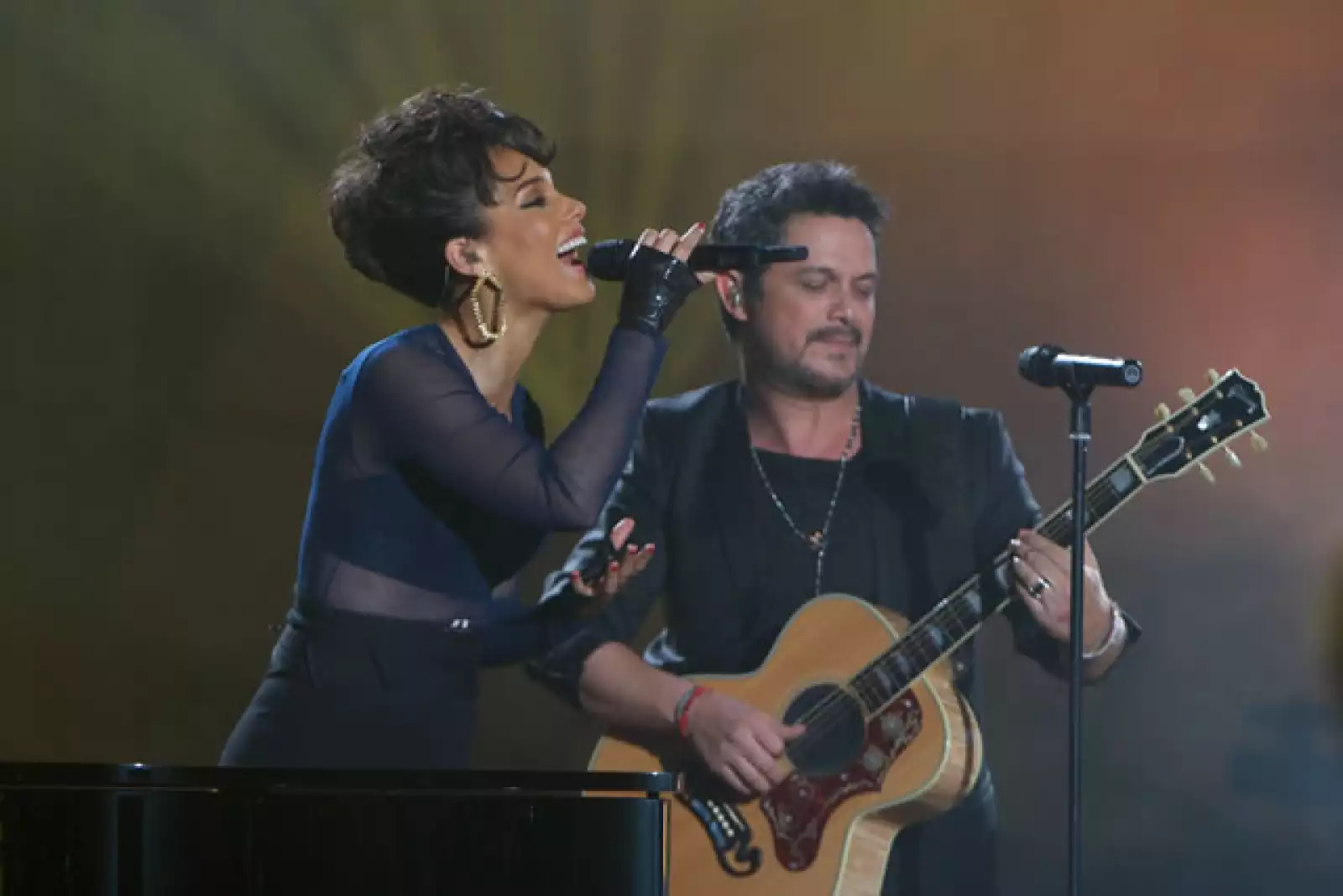 Alejandro Sanz y Alicia Keys.