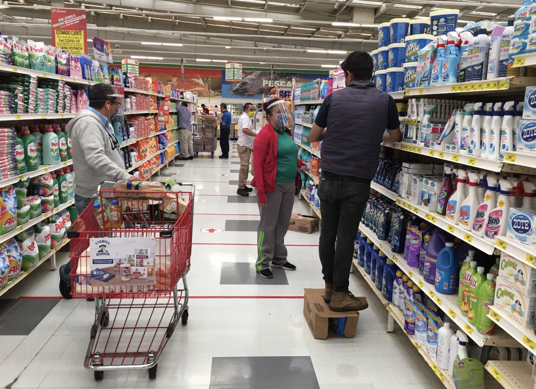 Súpermercados durante la Fase 3