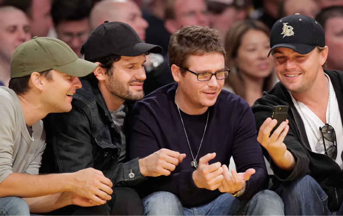Tobey Maguire, Kevin Connelly y Leonardo Dicaprio