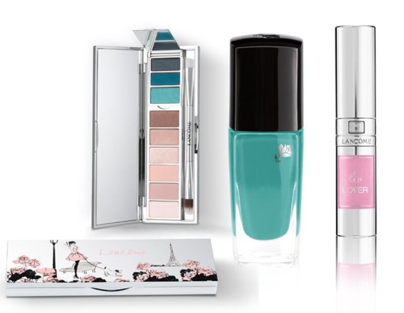 Palette $990; Vernis in Love $315; Lip Lover $400, Lancôme, tiendas departamentales.