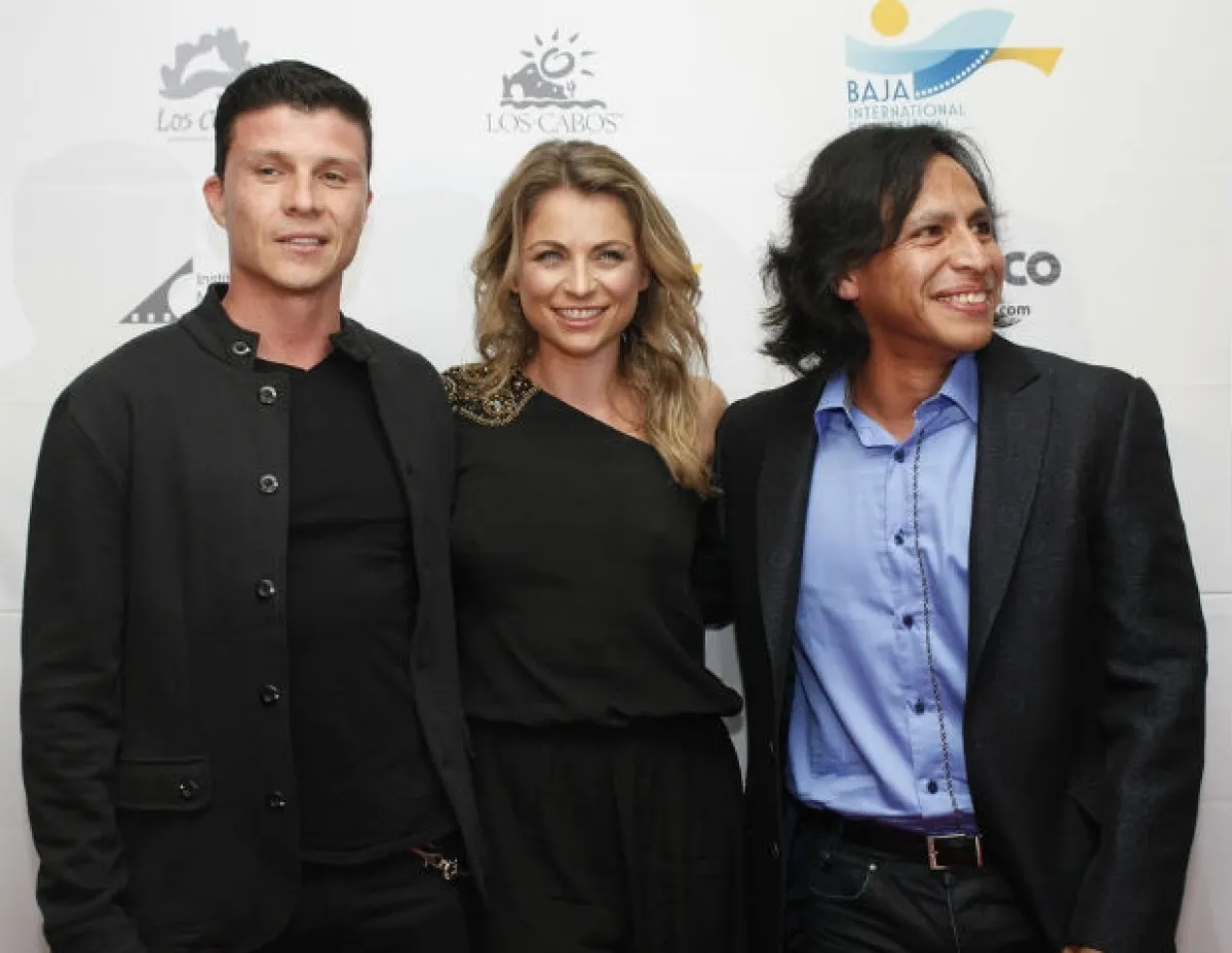 El elenco de "Volando Bajo" durante el BIFF 2013.