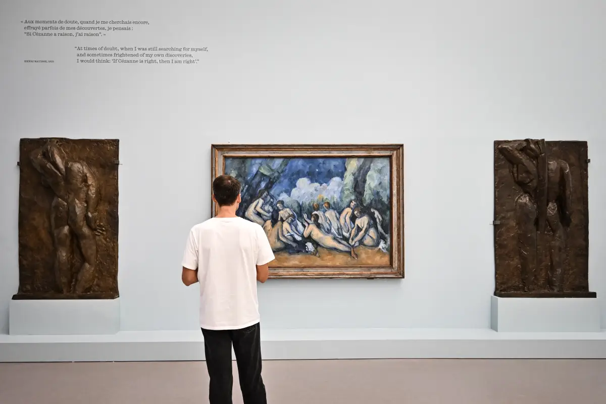 Paul Cézanne y sus admiradores Picasso, Matisse y Gauguin, en el centro de una muesta en París