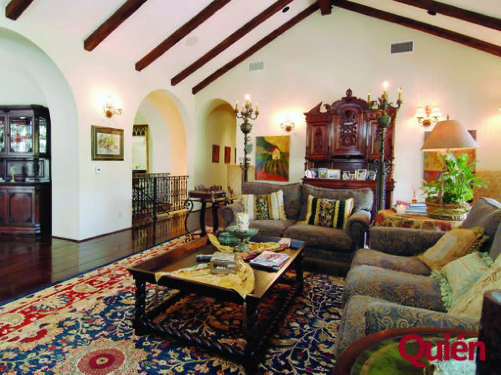 Sala de la casa de Hilary Duff