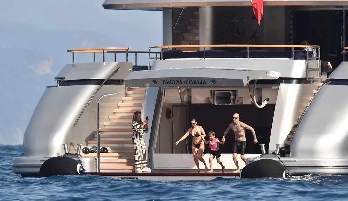 Preparativos de la boda de Kourtney Kardashian y Travis Barker en Portofino, Italia