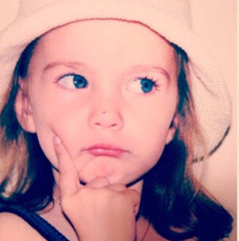 Alejandro Basteri publicó esta foto de su hija cuando era pequeña.