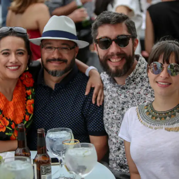 Olga Valle, Otto File, Óscar Valle y Ana Cervantes