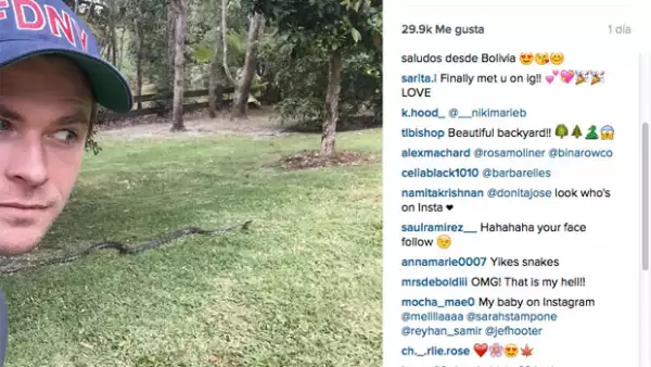Finalmente el guapo actor australiano se decantó por esta red social, aunque su primera publicación no fue precisamente lo que sus fans esperaban.