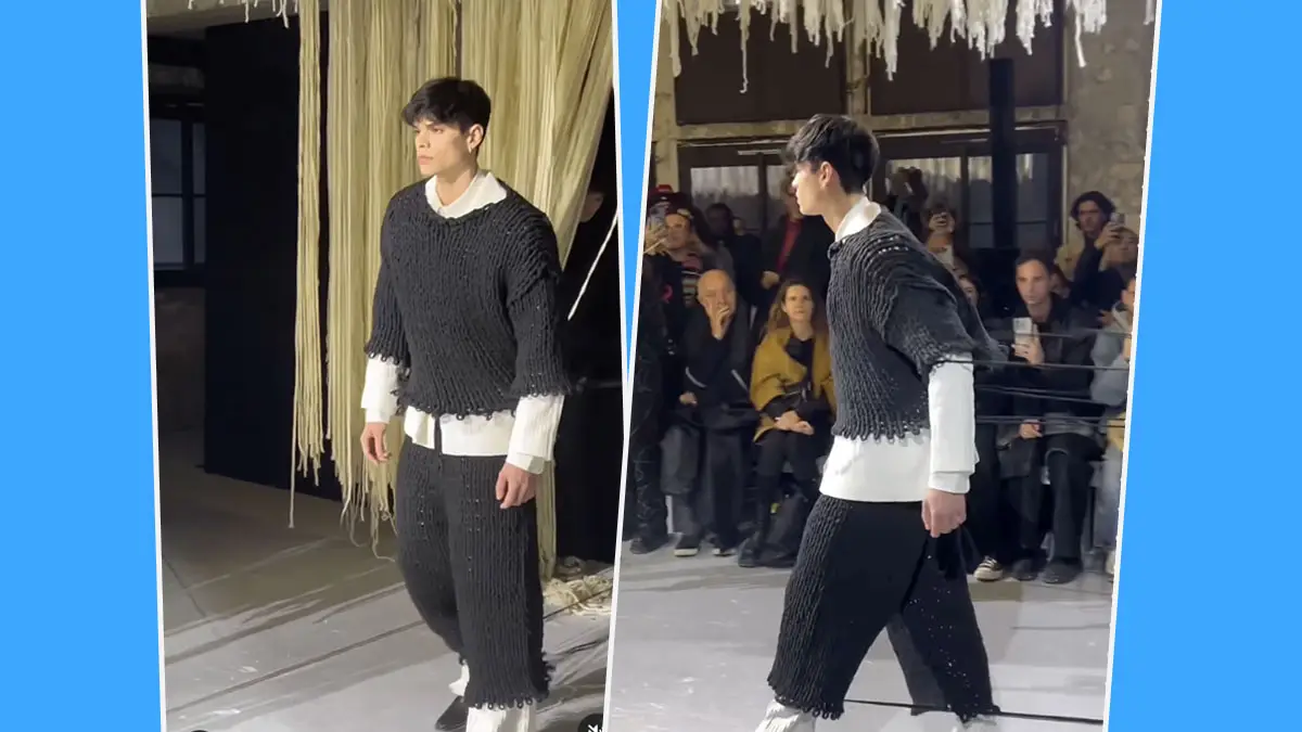 El influencer colombiano Jashlem cierra en desfile de KidSuper en París