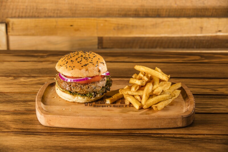 Hamburguesa de venado
