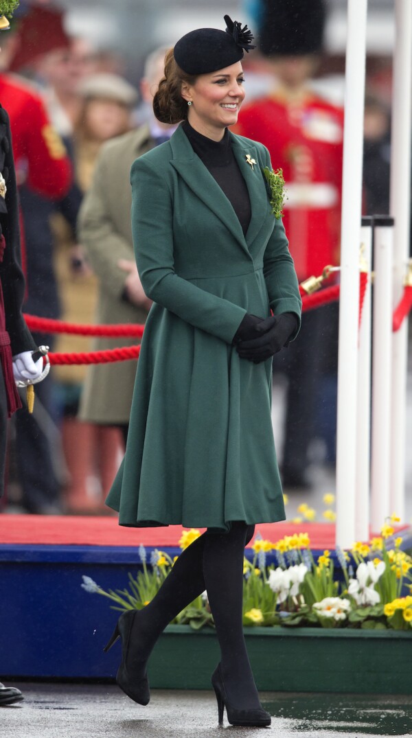 The Duke And Duchess Of Cambridge Visit the 1st Battalion Irish Guards On St Patrick's Day