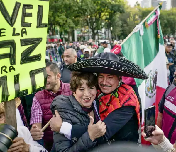 Delfina Gómez, aspirante a la gubernatura del Edomex en 2023. (@delfinagomeza)