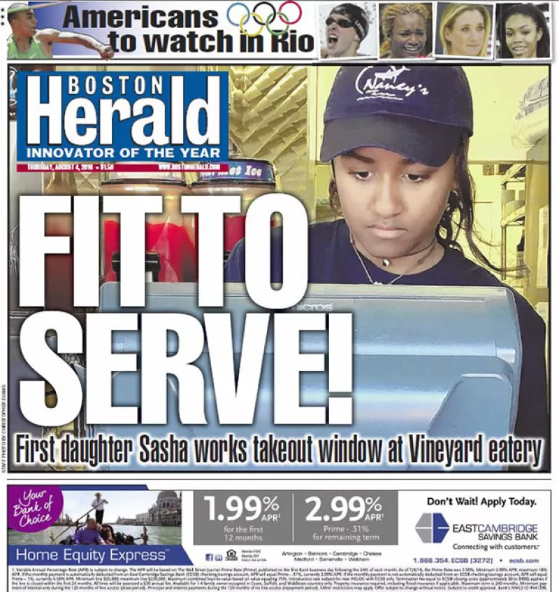 La menor de las hijas de Obama trabaja en un restaurante de mariscos para entender el valor y la importancia del trabajo.