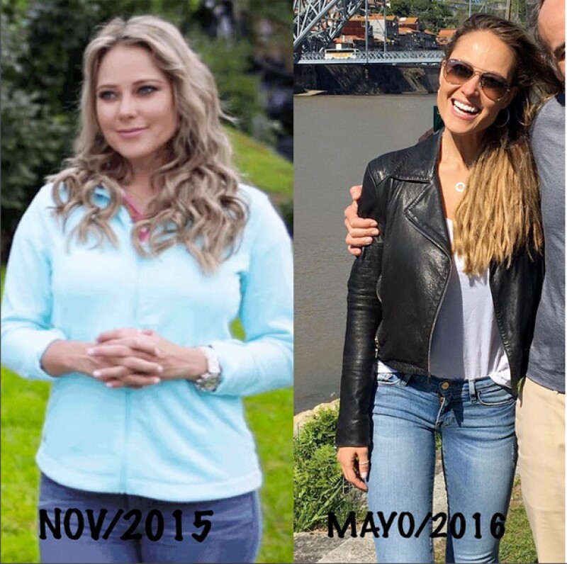 Vanessa compartió esta imagen del cambio que ha tenido su cuerpo los últimos meses.