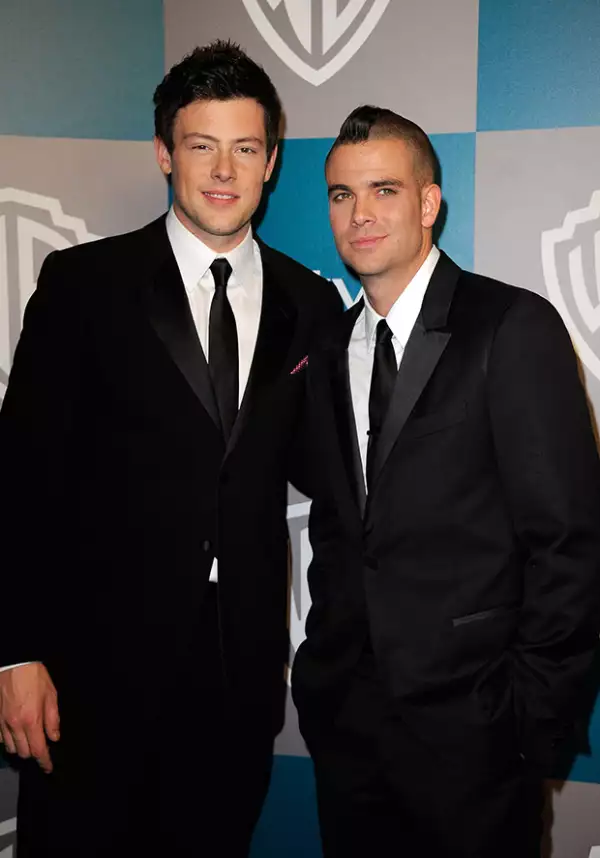 Mark Salling junto al fallecido actor Cory Monteith, con quien actuó en Glee.