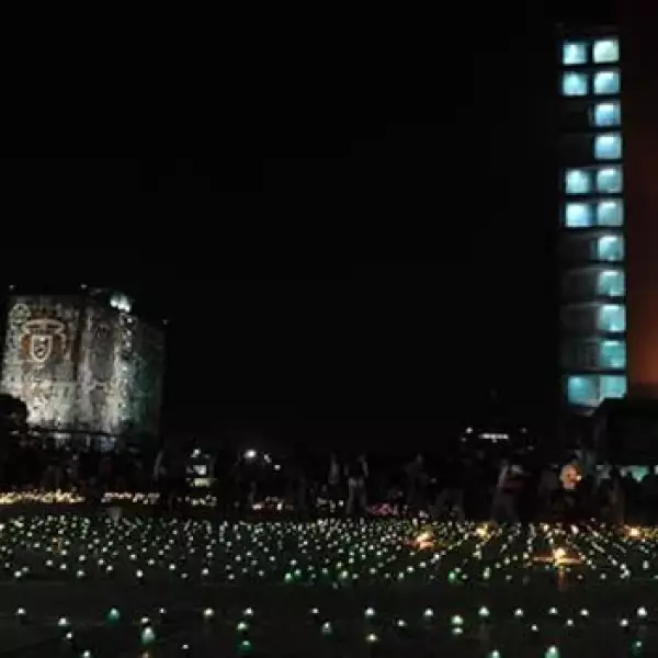 Manifestación contra la violencia en Ciudad Universitaria