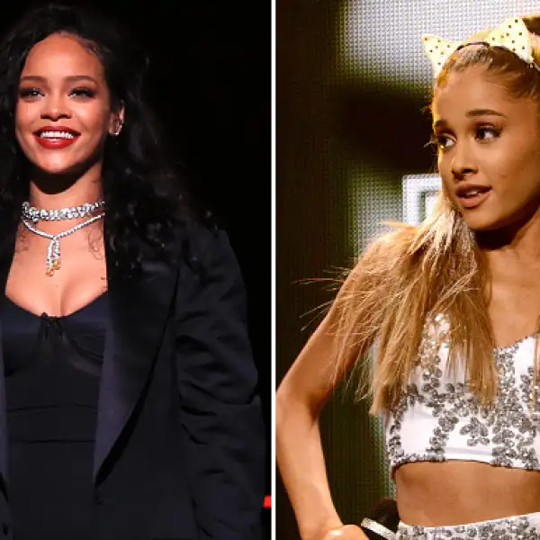 Hace un par de años, Ariana Grande conoció a su ídolo, Rihanna, con quien tuvo la oportunidad de tomarse unas fotografías.