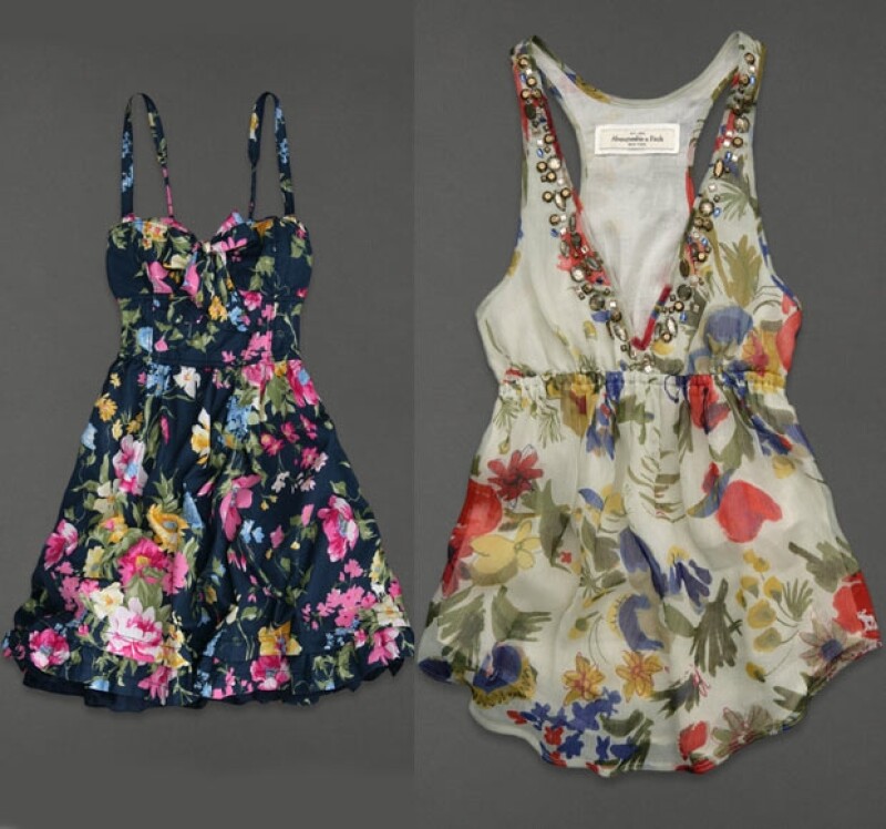 Abercrombie & Fitch tiene una gran variedad de diseños con flores.