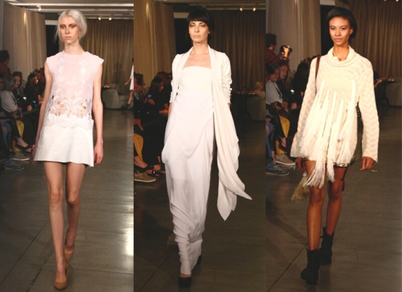 Looks en tonalidades claras de Natalie Amkie .