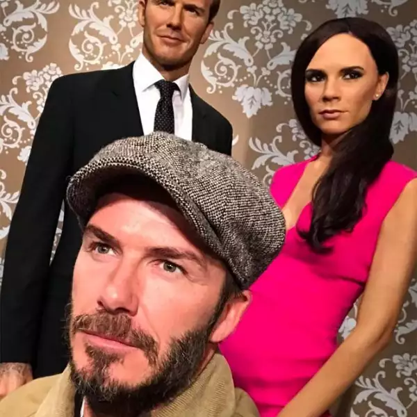 Muñecos de cera de los Beckham