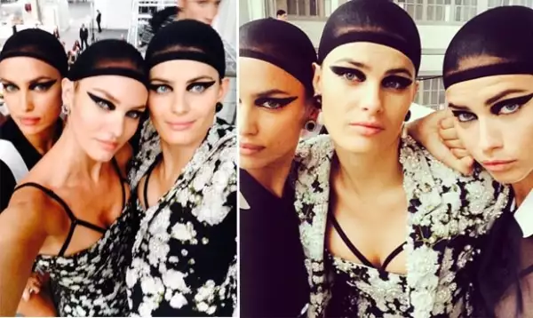 Las modelos presumieron en redes sociales sus looks.