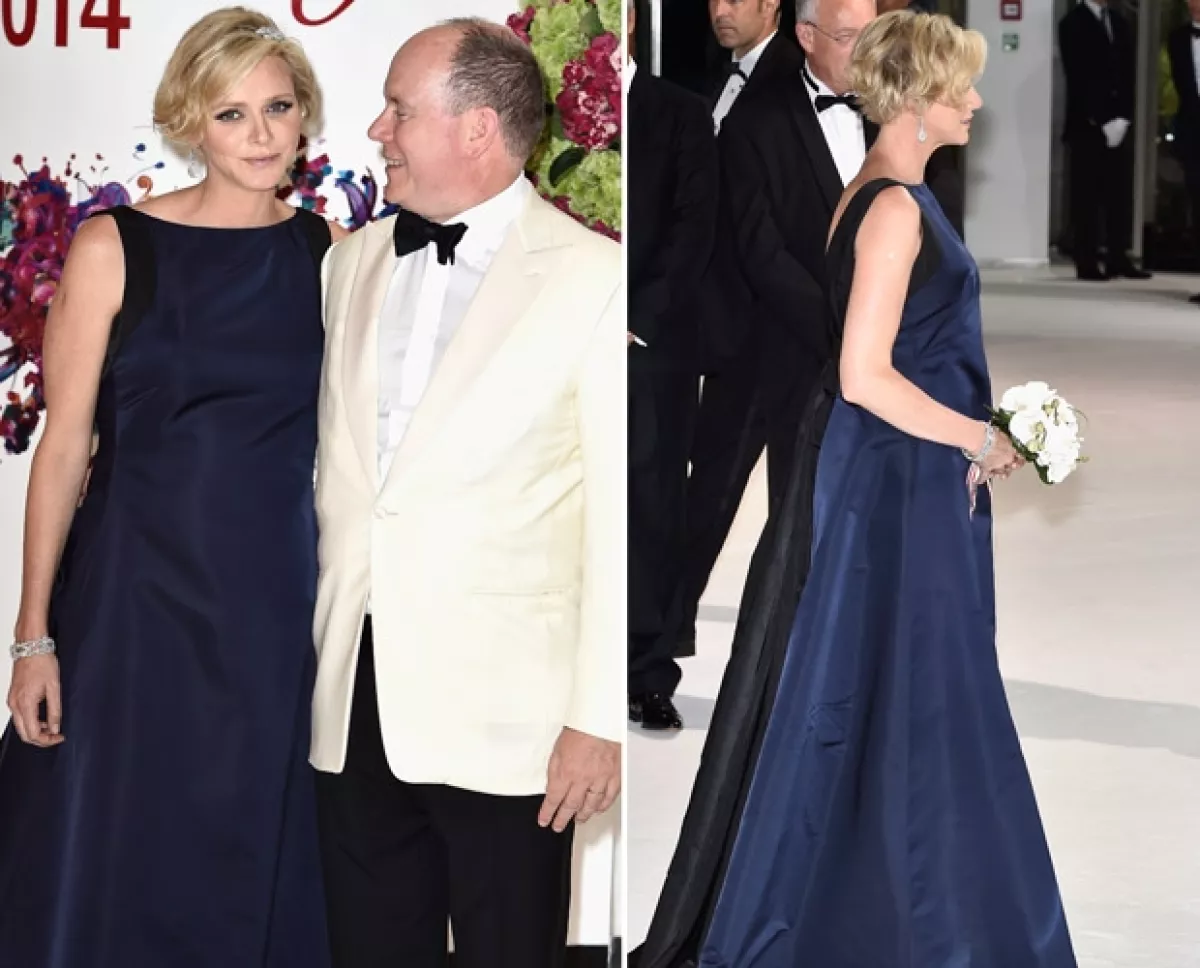 El atuendo de la princesa la hizo lucir espectacular, como de costumbre y fue evidente su embarazo.