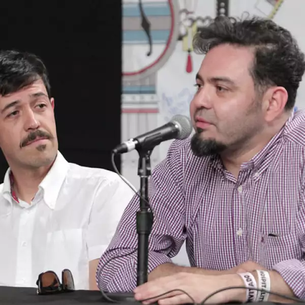 En todo momento Meme y Quique lucieron contentos por la exhibición de su documental.