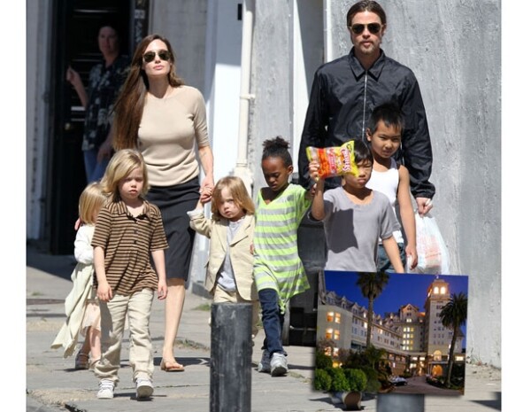 Angelina y Brad van a todos lados con sus hijos y por ello los tienen como reyes.