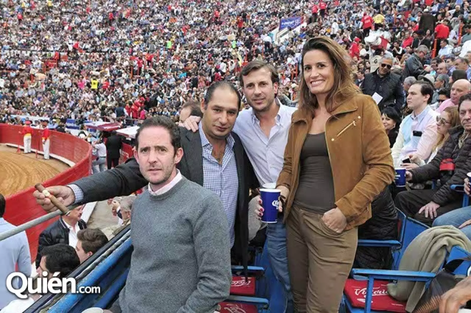 Ángel Matute,Antonio Nacif,Frank Gutiérrez y Conchita Calderón