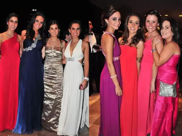 (Izquierda) Macarena Macadan,Almudena Pérez,Paloma De Abiega,Mónica Quijano. (Derecha) Daniela Ferrer,Macarena Solera,Mariana Brockman,Carla Arroyo.