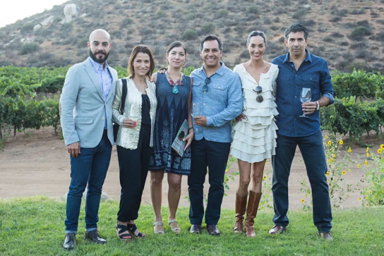 Jorge Shain,Carla González,Mariana Uribe,Óscar Uribe,Andrea Castro y Mauricio Abdel