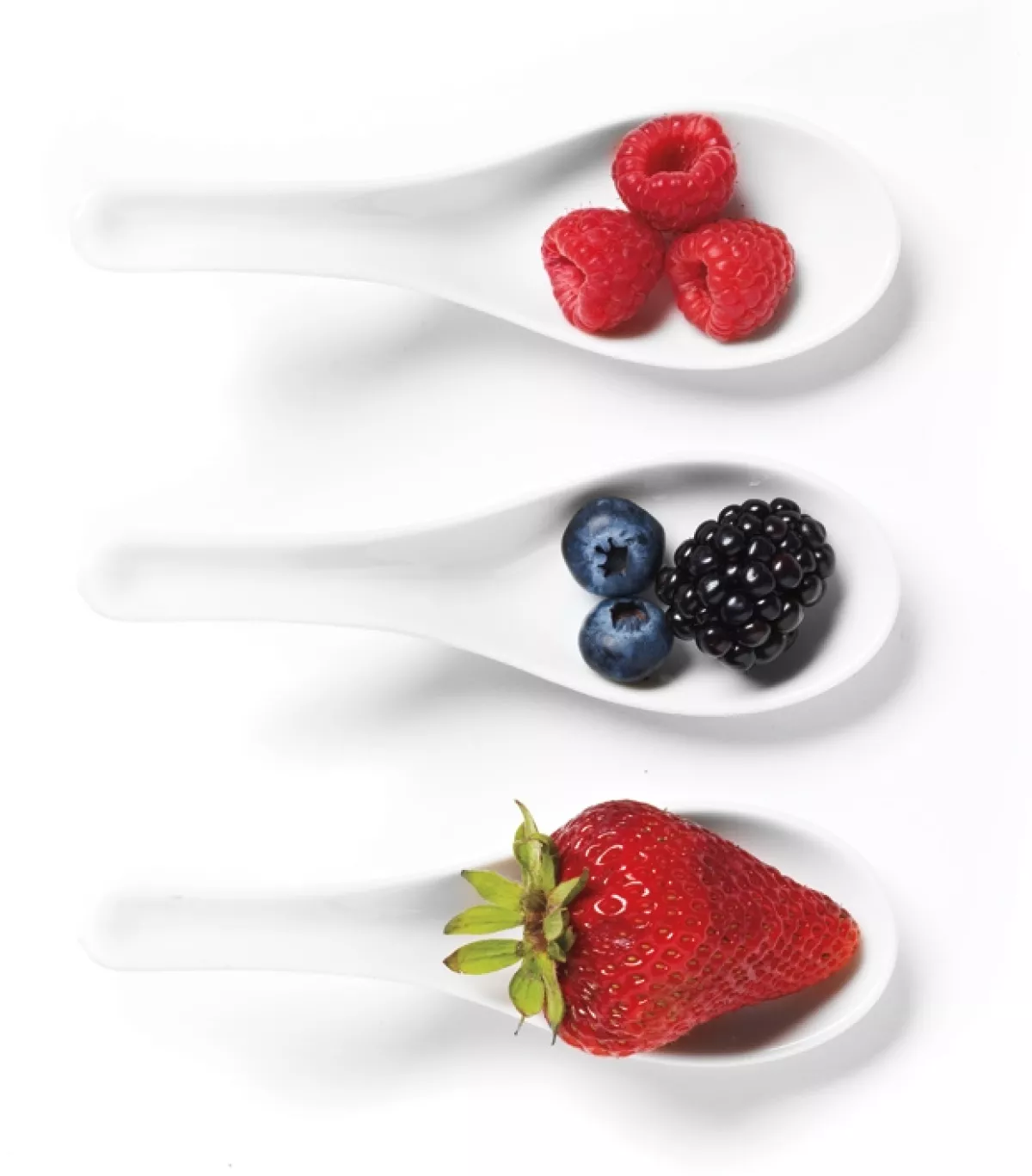 Fresas, frambuesas y otras bayas.