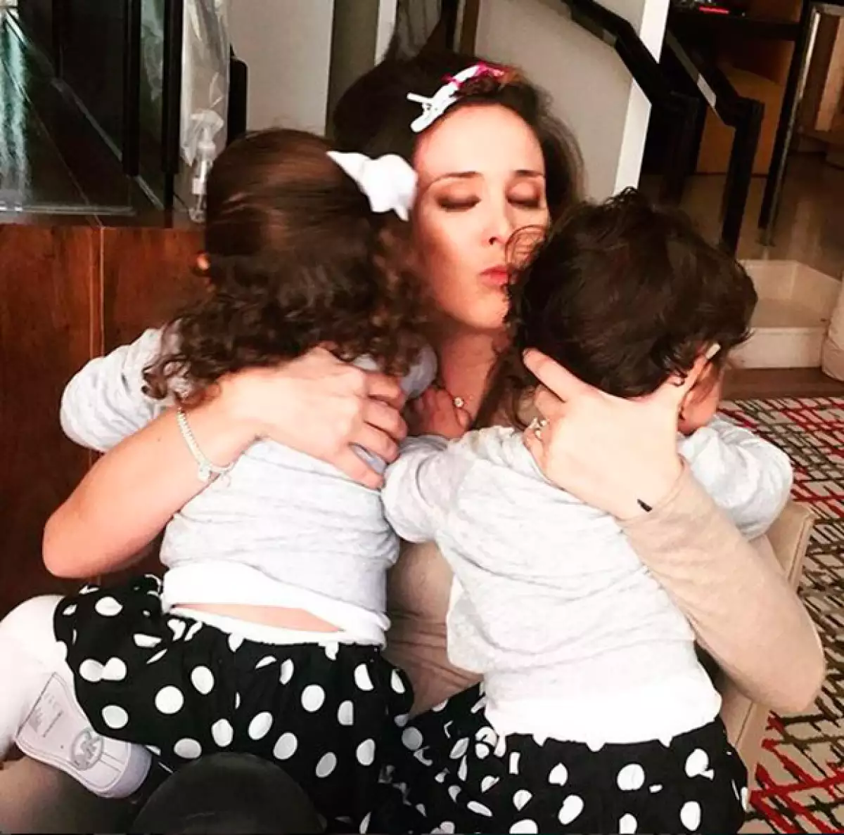 Las hijas de la conductora viajaron con ella.