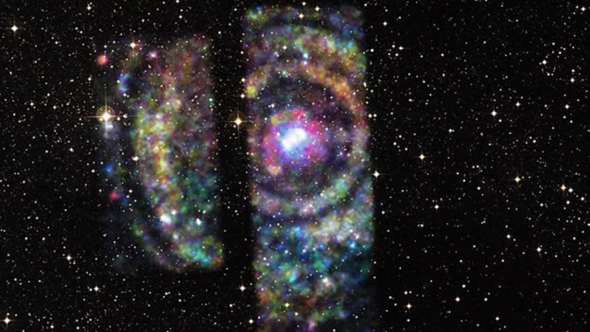 La serie de estrellas que jamás habían sido vistas por los astrónomos, según expresó la agencia espacial de Estados Unidos