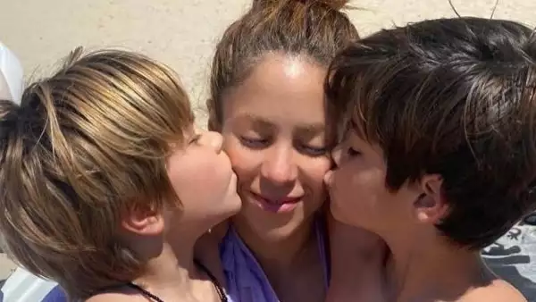 Shakira y sus hijos, Milan y Sasha