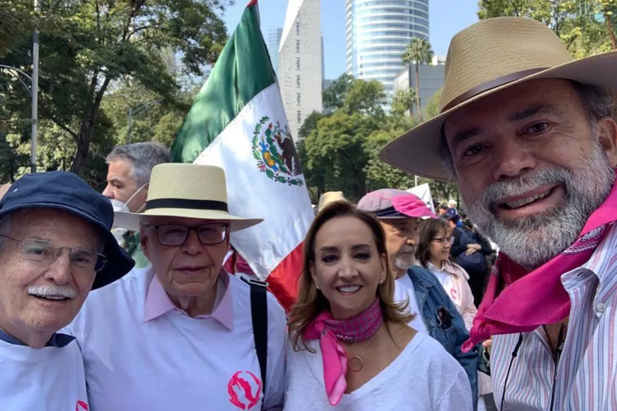 Marcha en defensa del INE en la Ciudad de México