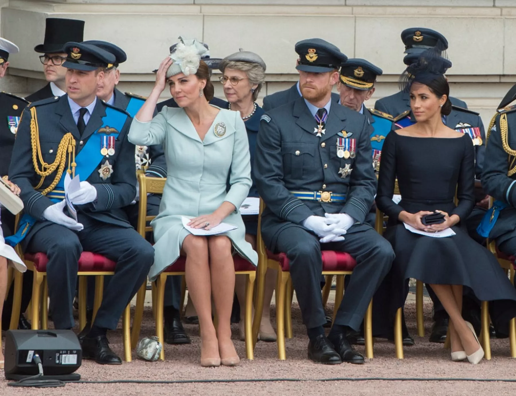 Príncipe William, Kate Middleton, príncipe Harry y Meghan Markle 