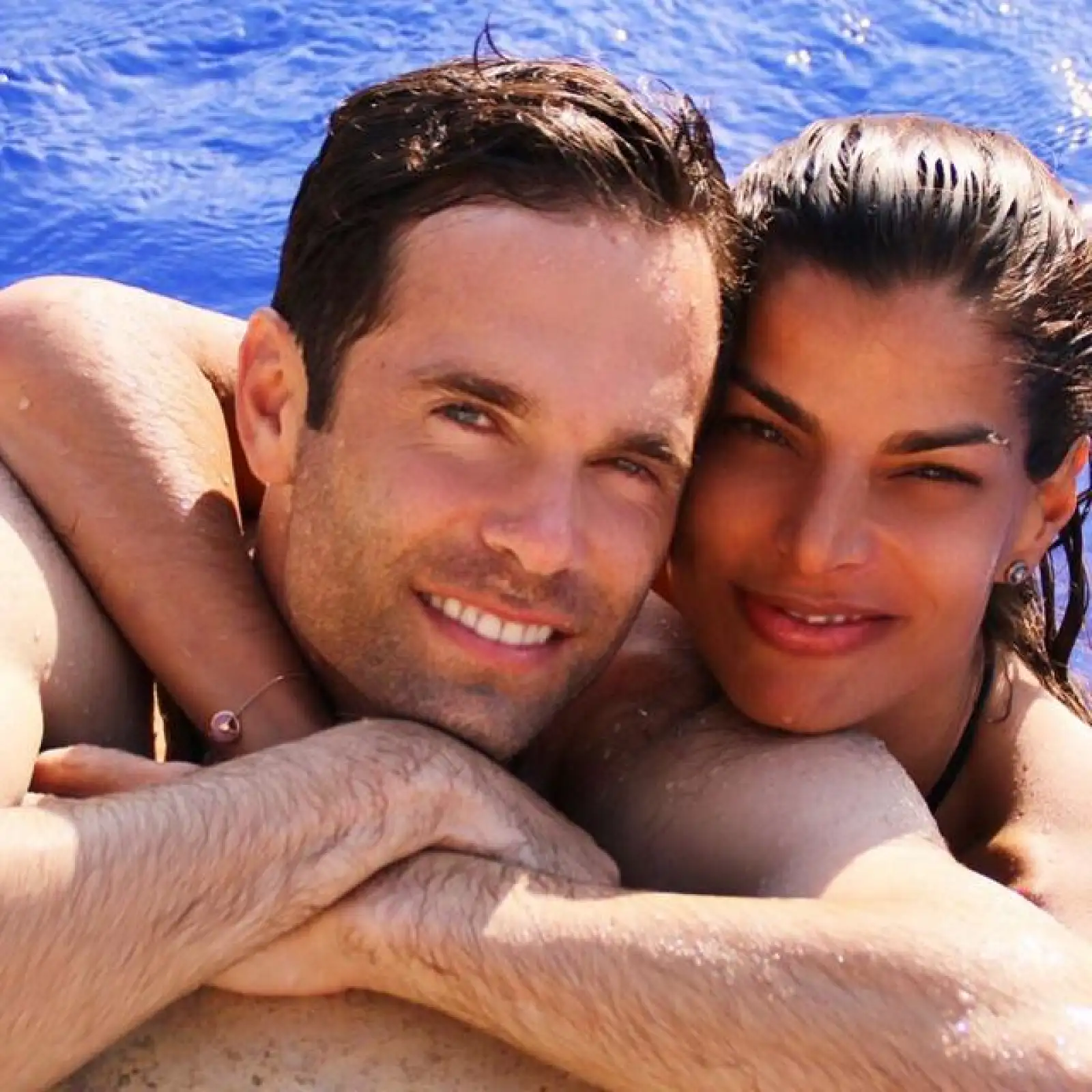 La pareja en su último día en St. Tropez.