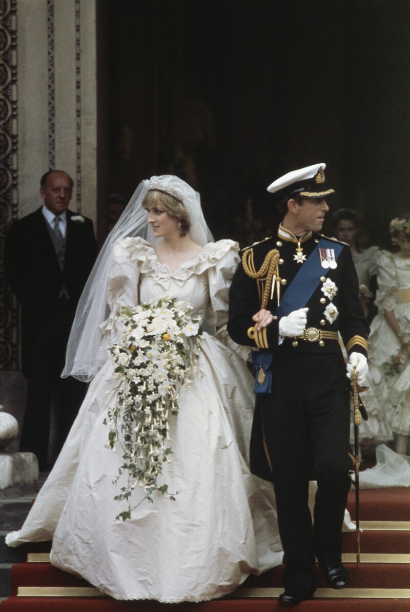 Carlos y Diana en su boda, 29 de julio de 1981