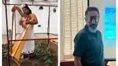 La artista queer mexicana La Bruja de Texcoco y artista Abraham Cruzvillegas. 