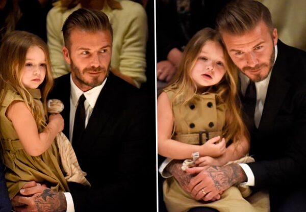 La gran relación de Beckham y su hija acaparó la atención de las cámaras.