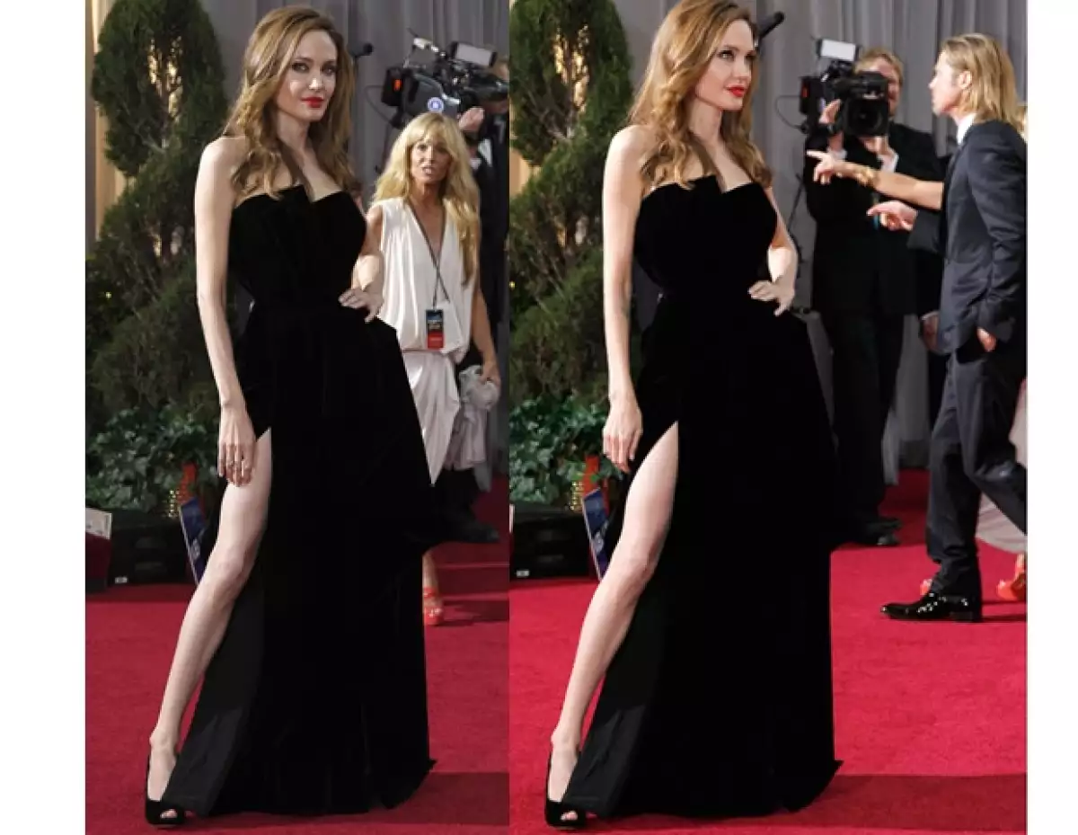 Angelina fue una de las más sexys de la noche.