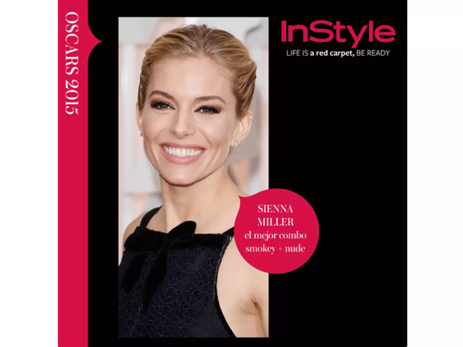 El clásico combo de ojos ahumandos en tonos tierra y labios rosas es un look que nunca pasará de moda y ella lo logró a la perfección.