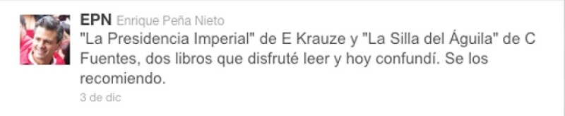 Peña Nieto reconoció su error.