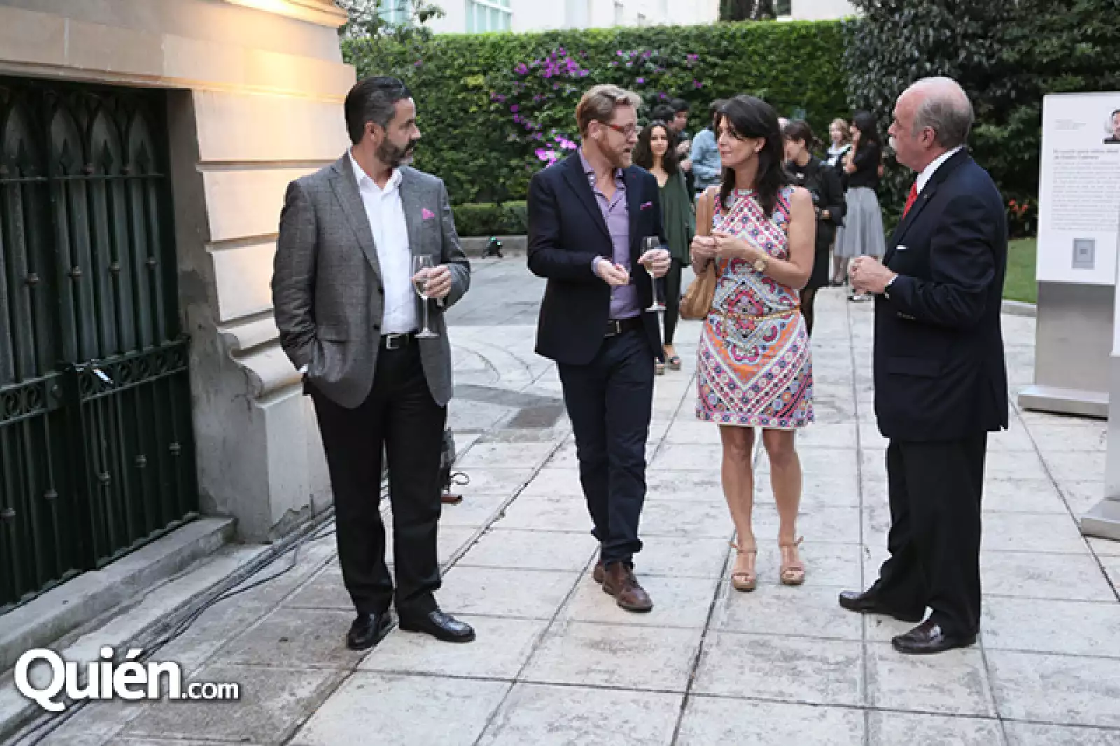 Manuel Marín, Ricardo Covalín, Monique Blanco y Gilles Vignac