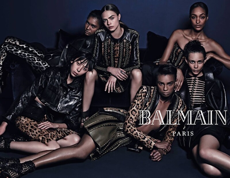 La campaña de Balmain buscaba resaltar "la belleza de la diversidad", según el diseñador Olivier Rousteing.
