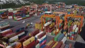 FILE PHOTO: Commercial activity at the port of Manzanillo